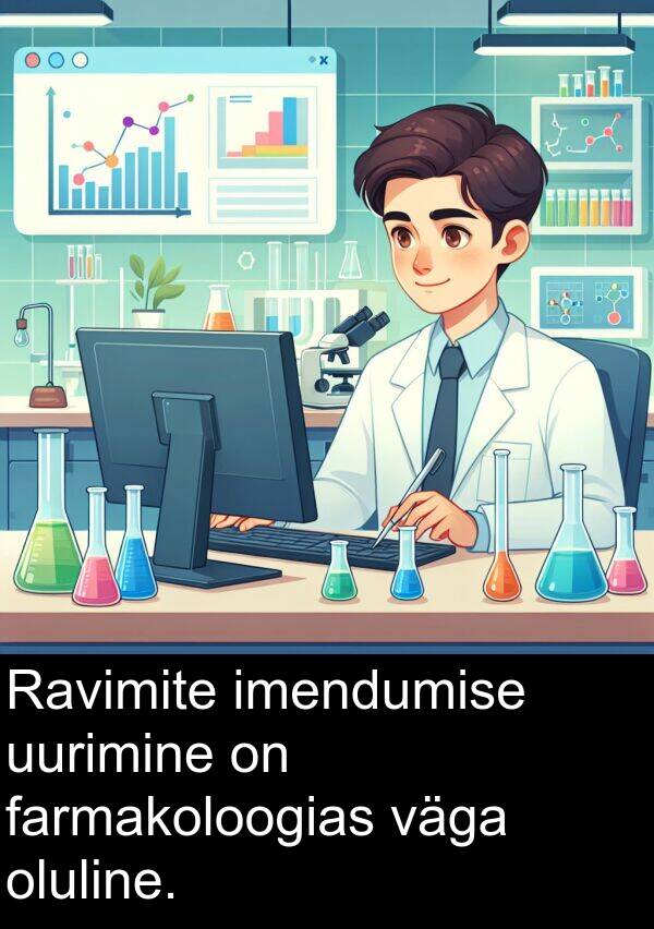 farmakoloogias: Ravimite imendumise uurimine on farmakoloogias väga oluline.