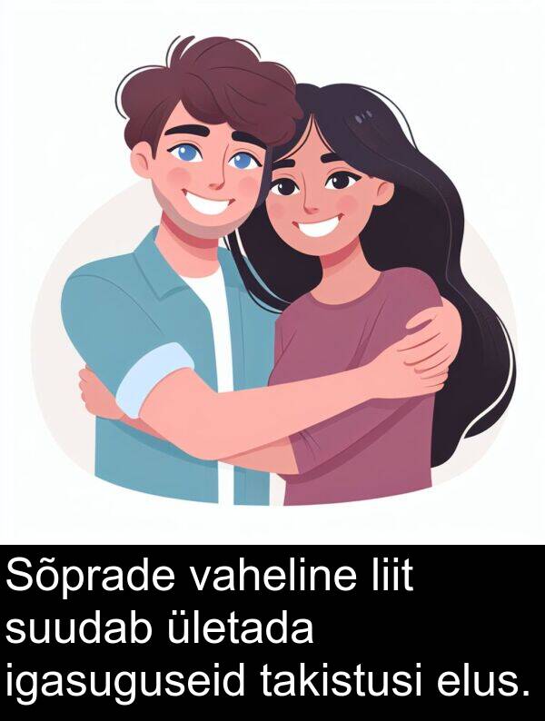 liit: Sõprade vaheline liit suudab ületada igasuguseid takistusi elus.