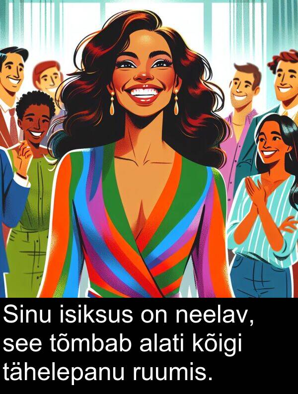 tähelepanu: Sinu isiksus on neelav, see tõmbab alati kõigi tähelepanu ruumis.
