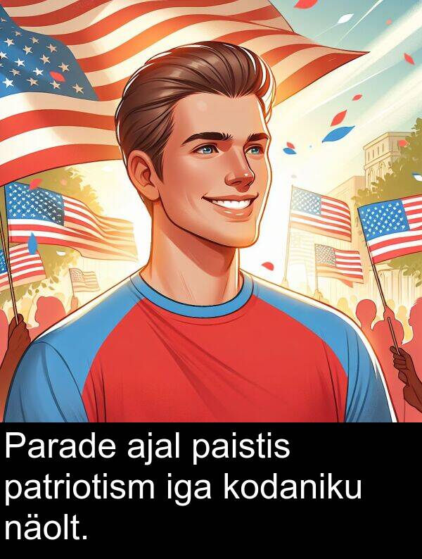 kodaniku: Parade ajal paistis patriotism iga kodaniku näolt.