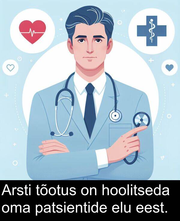 elu: Arsti tõotus on hoolitseda oma patsientide elu eest.