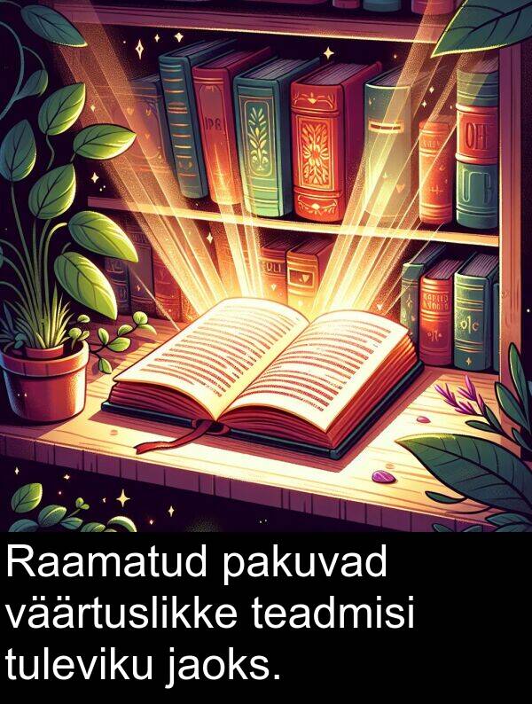 väärtuslikke: Raamatud pakuvad väärtuslikke teadmisi tuleviku jaoks.