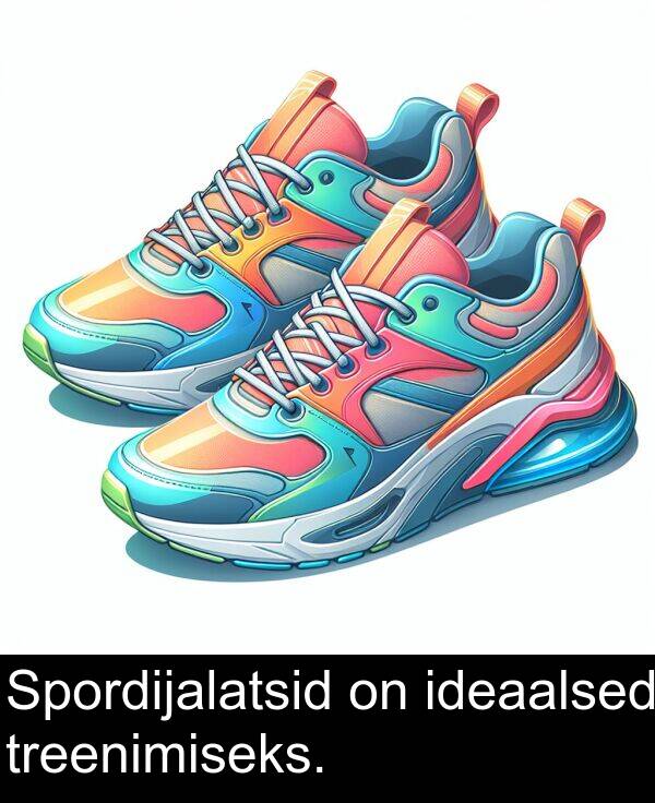 treenimiseks: Spordijalatsid on ideaalsed treenimiseks.