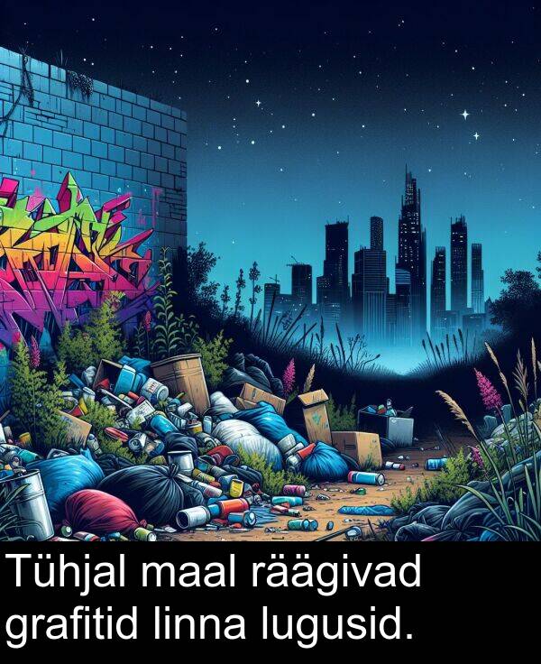 grafitid: Tühjal maal räägivad grafitid linna lugusid.
