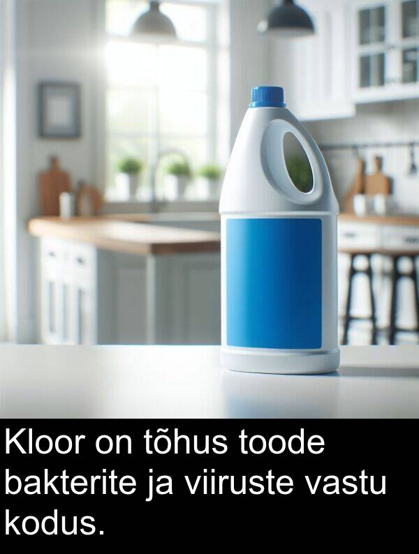 kodus: Kloor on tõhus toode bakterite ja viiruste vastu kodus.