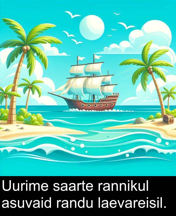 laevareisil: Uurime saarte rannikul asuvaid randu laevareisil.