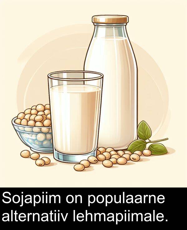 populaarne: Sojapiim on populaarne alternatiiv lehmapiimale.