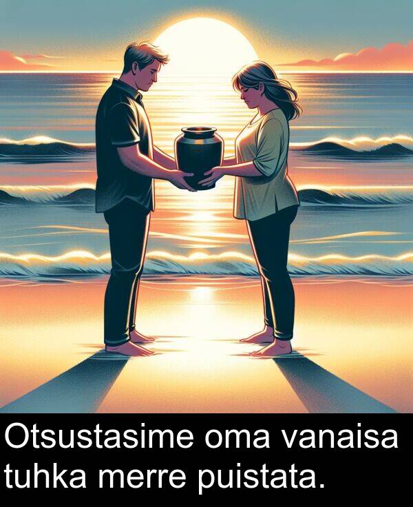 merre: Otsustasime oma vanaisa tuhka merre puistata.