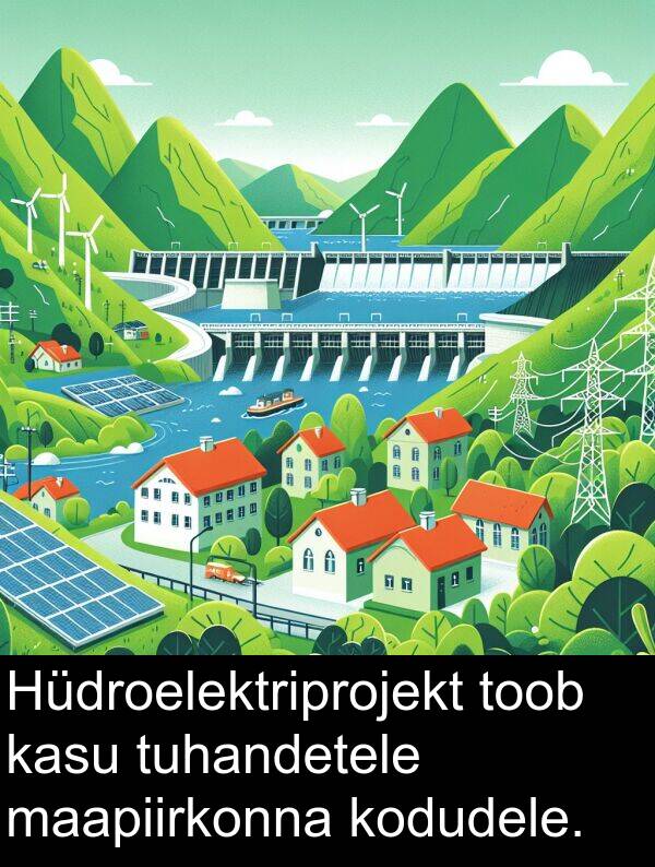 maapiirkonna: Hüdroelektriprojekt toob kasu tuhandetele maapiirkonna kodudele.