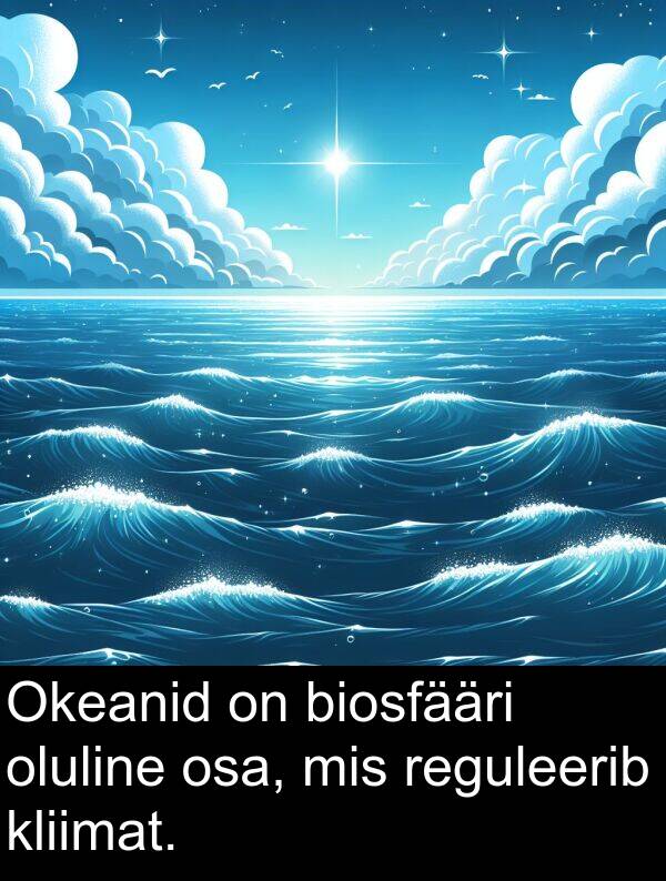 kliimat: Okeanid on biosfääri oluline osa, mis reguleerib kliimat.