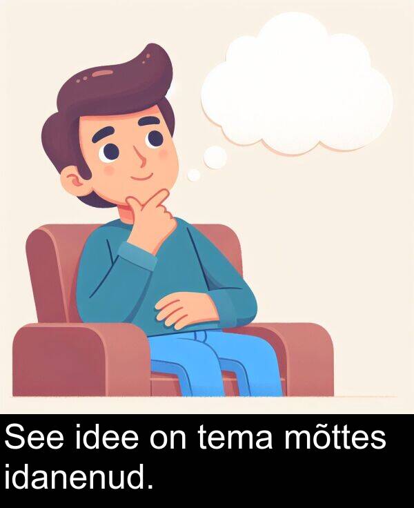 idanenud: See idee on tema mõttes idanenud.