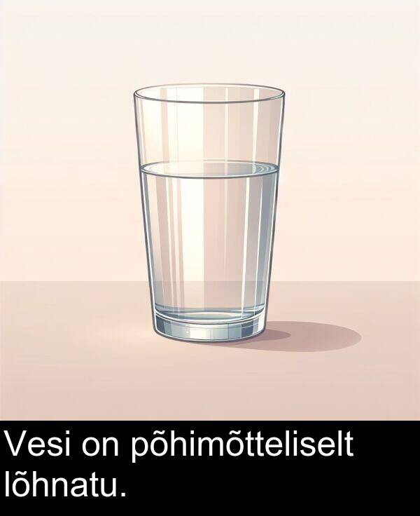 põhimõtteliselt: Vesi on põhimõtteliselt lõhnatu.