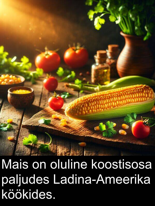 koostisosa: Mais on oluline koostisosa paljudes Ladina-Ameerika köökides.