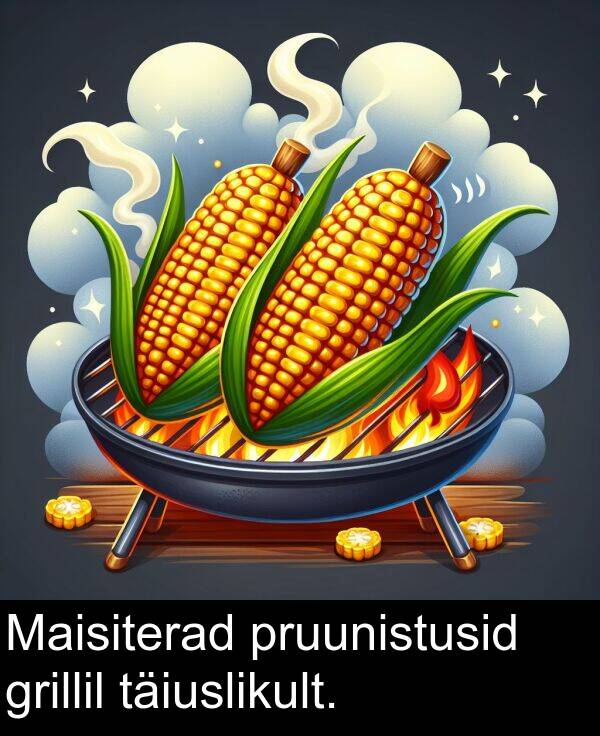 grillil: Maisiterad pruunistusid grillil täiuslikult.