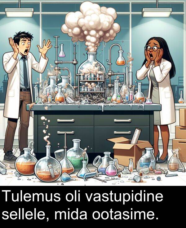 mida: Tulemus oli vastupidine sellele, mida ootasime.