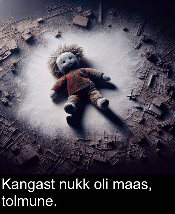 tolmune: Kangast nukk oli maas, tolmune.