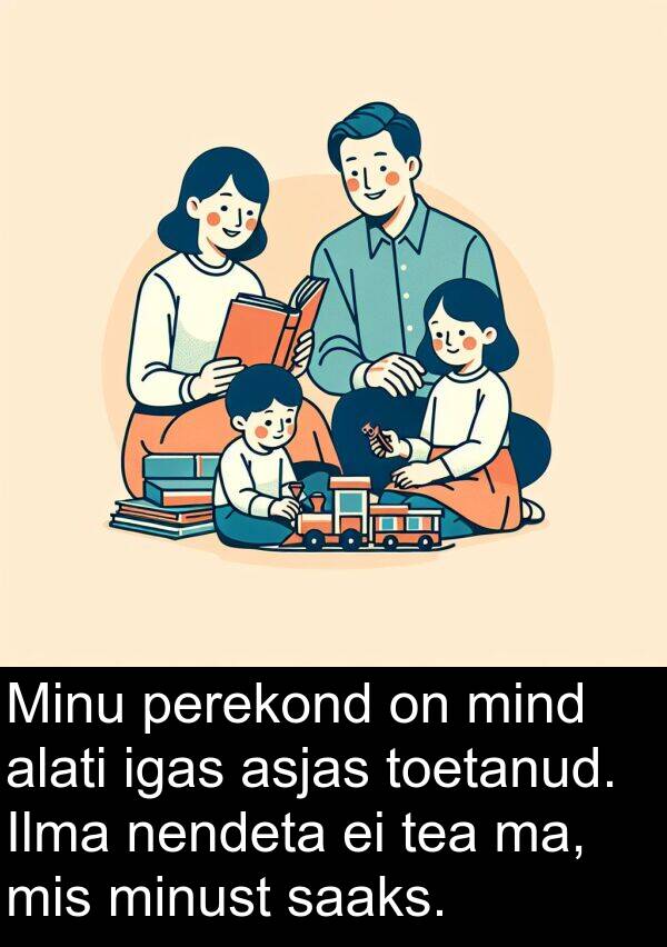 minust: Minu perekond on mind alati igas asjas toetanud. Ilma nendeta ei tea ma, mis minust saaks.