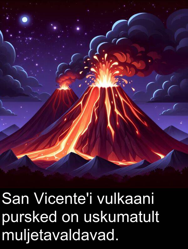 pursked: San Vicente'i vulkaani pursked on uskumatult muljetavaldavad.