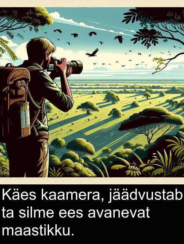 jäädvustab: Käes kaamera, jäädvustab ta silme ees avanevat maastikku.