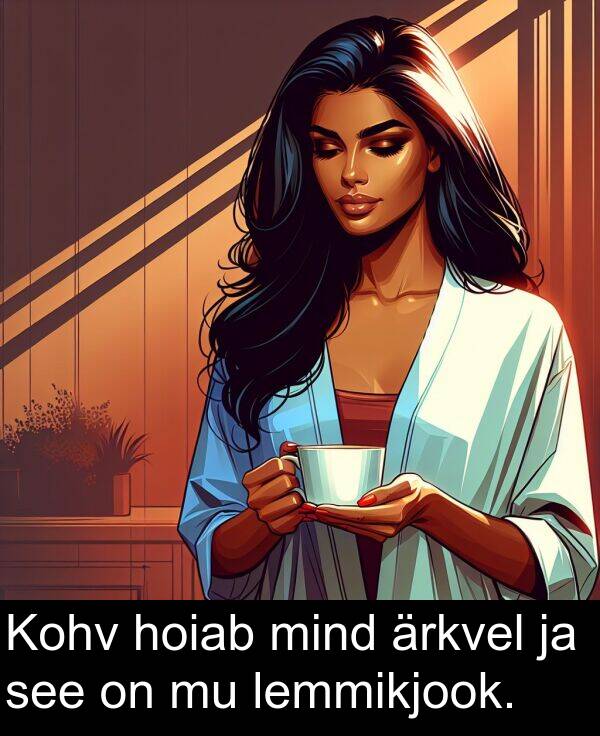 mind: Kohv hoiab mind ärkvel ja see on mu lemmikjook.