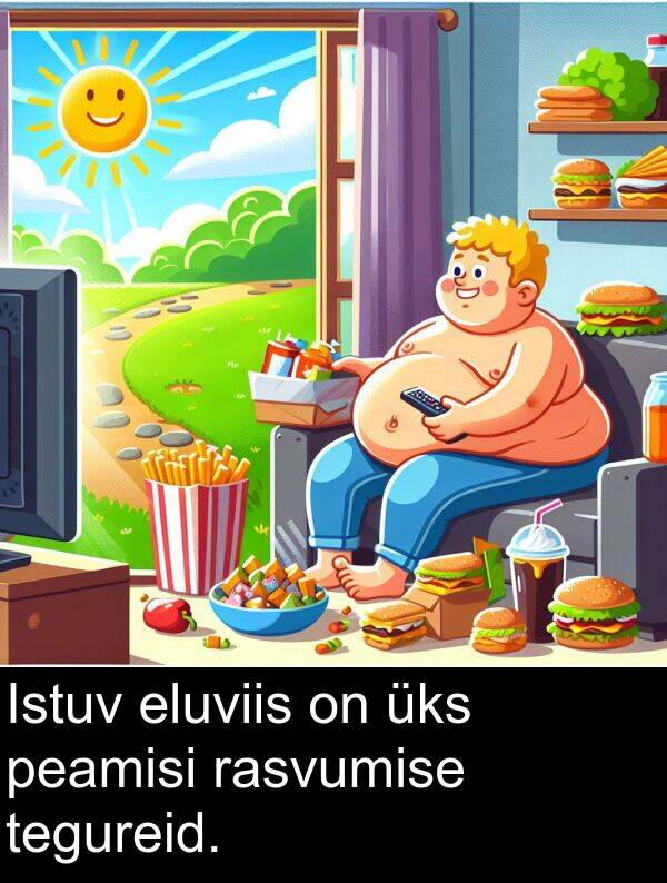 eluviis: Istuv eluviis on üks peamisi rasvumise tegureid.