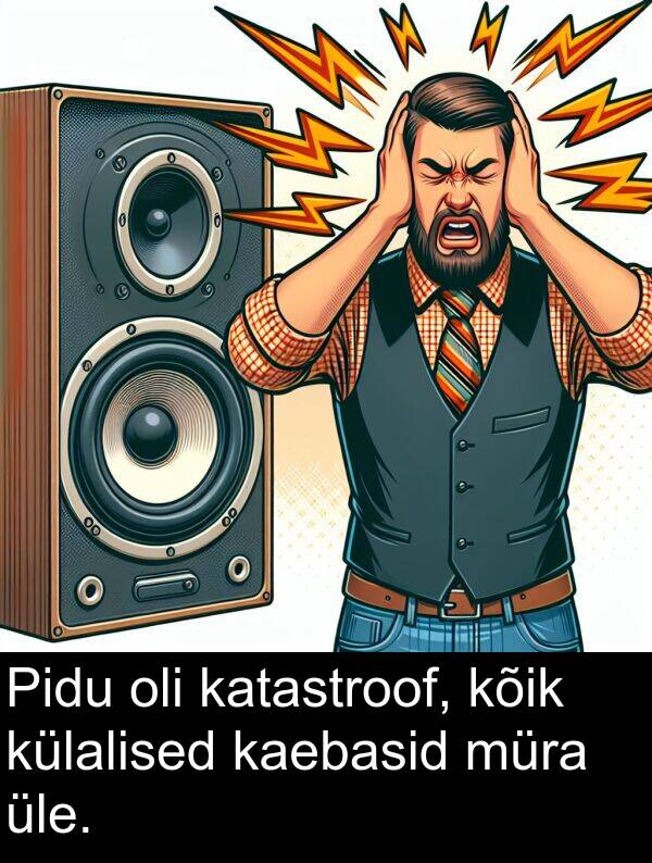 kaebasid: Pidu oli katastroof, kõik külalised kaebasid müra üle.