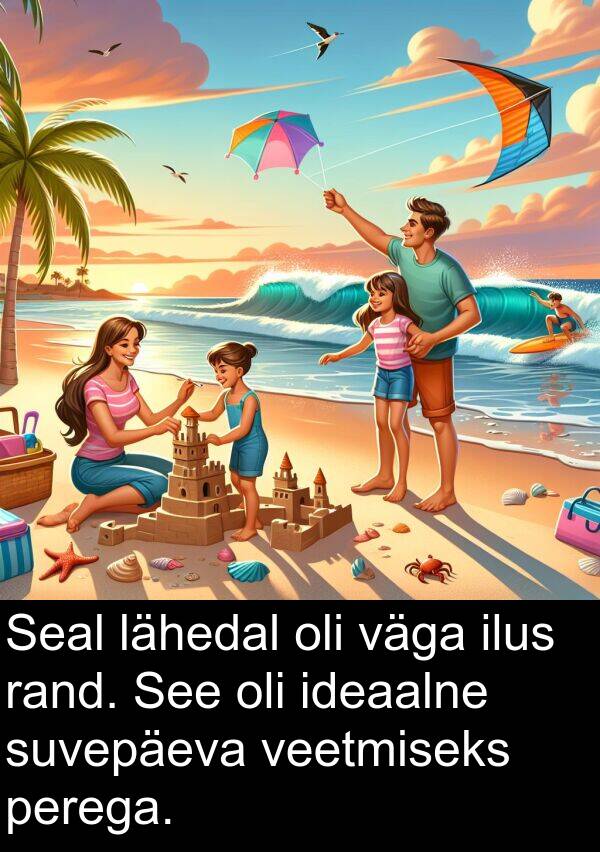 veetmiseks: Seal lähedal oli väga ilus rand. See oli ideaalne suvepäeva veetmiseks perega.