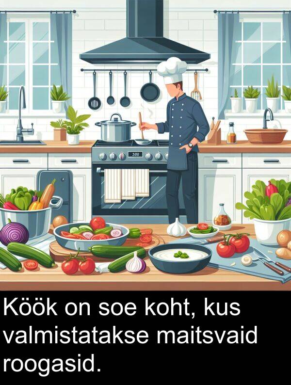 kus: Köök on soe koht, kus valmistatakse maitsvaid roogasid.