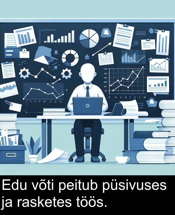 võti: Edu võti peitub püsivuses ja rasketes töös.