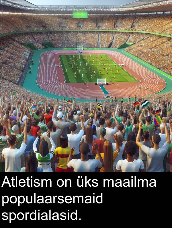spordialasid: Atletism on üks maailma populaarsemaid spordialasid.