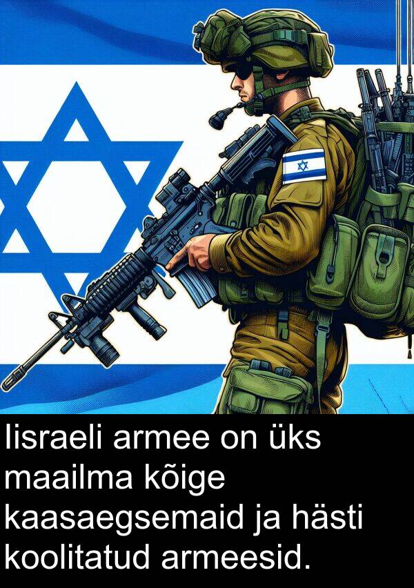 kaasaegsemaid: Iisraeli armee on üks maailma kõige kaasaegsemaid ja hästi koolitatud armeesid.