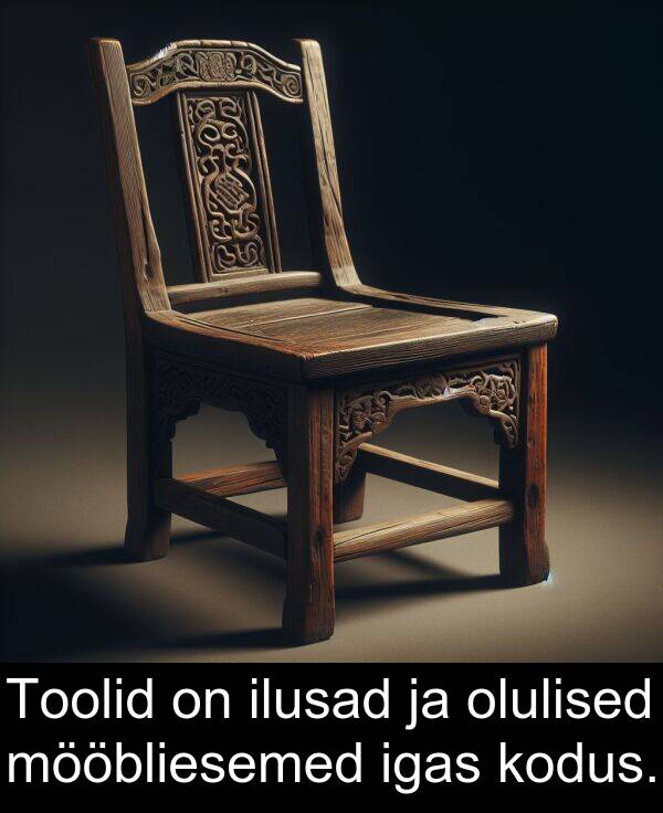 mööbliesemed: Toolid on ilusad ja olulised mööbliesemed igas kodus.