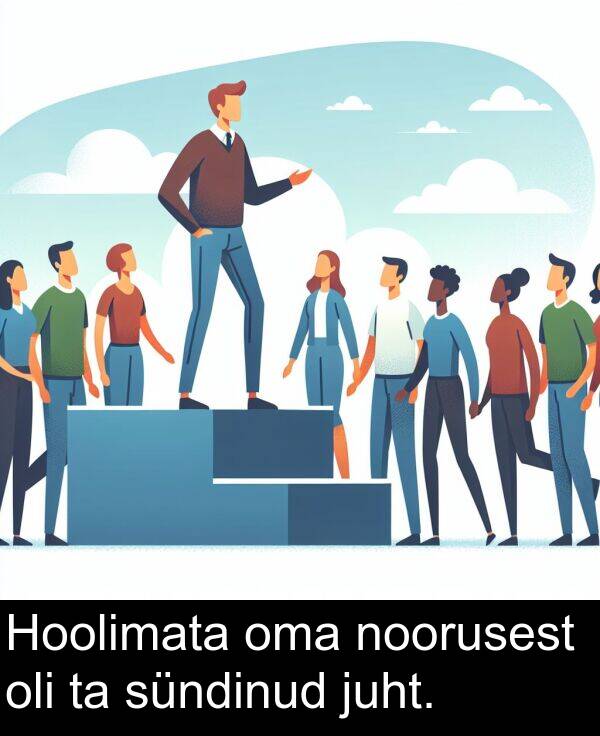 sündinud: Hoolimata oma noorusest oli ta sündinud juht.