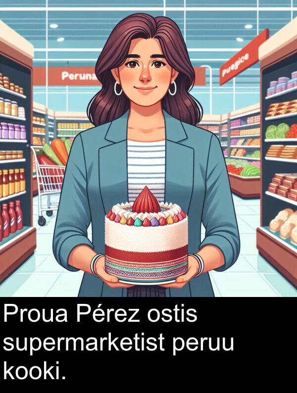 ostis: Proua Pérez ostis supermarketist peruu kooki.