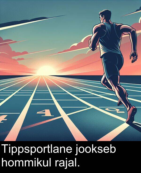 hommikul: Tippsportlane jookseb hommikul rajal.