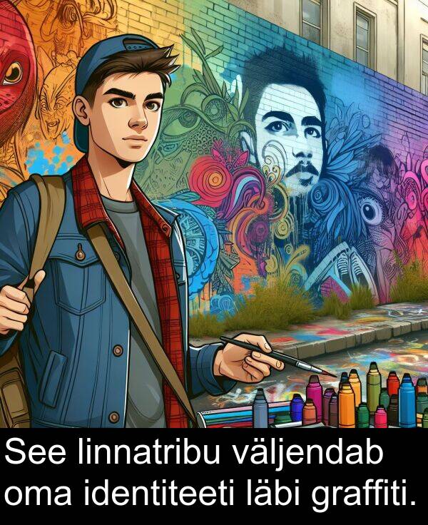 graffiti: See linnatribu väljendab oma identiteeti läbi graffiti.