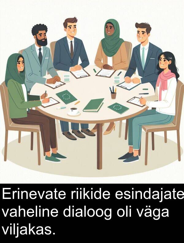 viljakas: Erinevate riikide esindajate vaheline dialoog oli väga viljakas.
