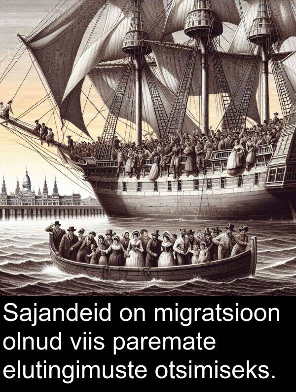 otsimiseks: Sajandeid on migratsioon olnud viis paremate elutingimuste otsimiseks.