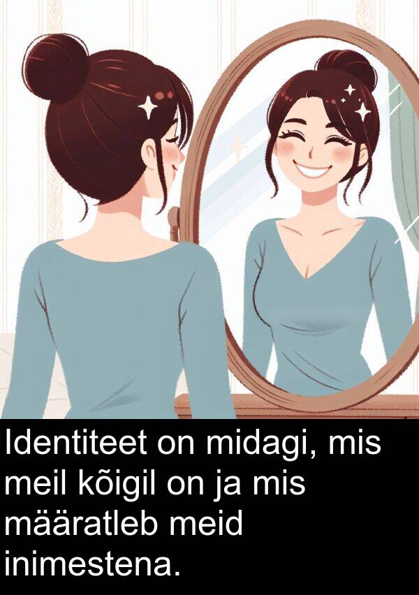 kõigil: Identiteet on midagi, mis meil kõigil on ja mis määratleb meid inimestena.