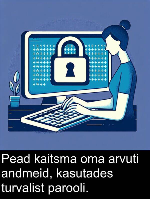 turvalist: Pead kaitsma oma arvuti andmeid, kasutades turvalist parooli.