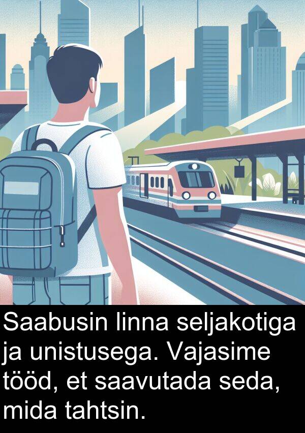 linna: Saabusin linna seljakotiga ja unistusega. Vajasime tööd, et saavutada seda, mida tahtsin.
