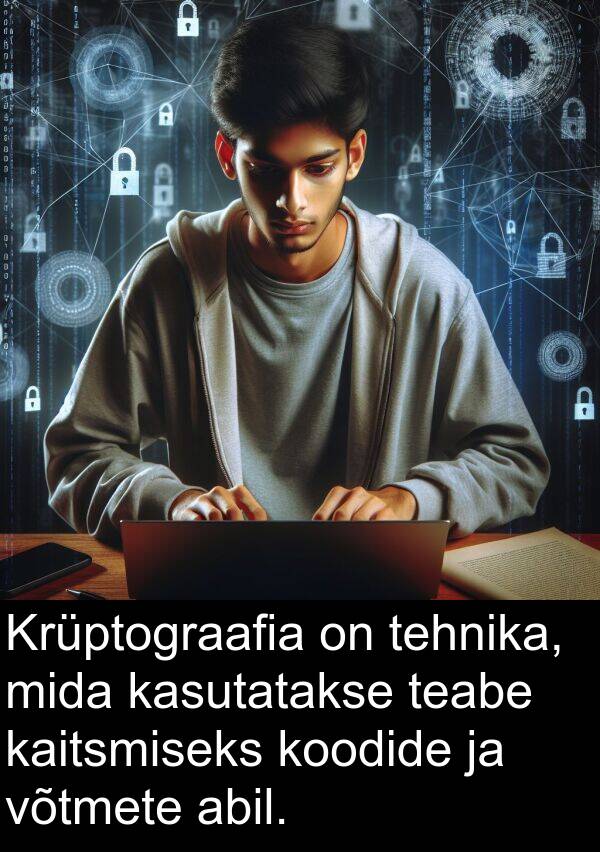 võtmete: Krüptograafia on tehnika, mida kasutatakse teabe kaitsmiseks koodide ja võtmete abil.