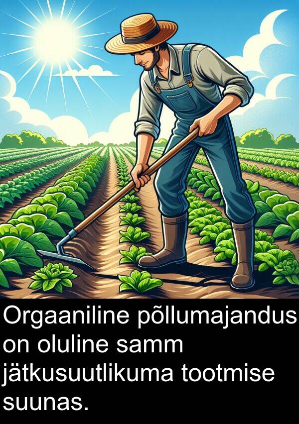suunas: Orgaaniline põllumajandus on oluline samm jätkusuutlikuma tootmise suunas.