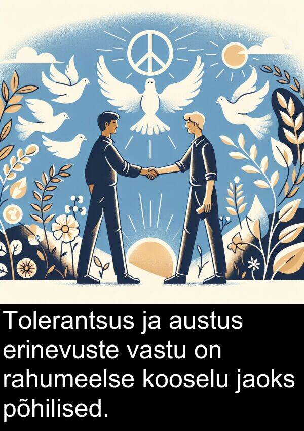 kooselu: Tolerantsus ja austus erinevuste vastu on rahumeelse kooselu jaoks põhilised.