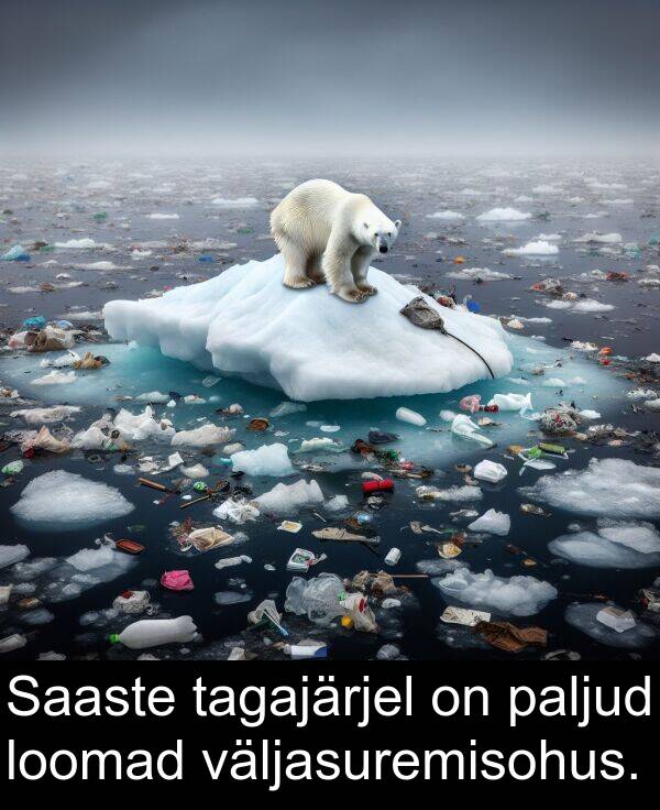 väljasuremisohus: Saaste tagajärjel on paljud loomad väljasuremisohus.