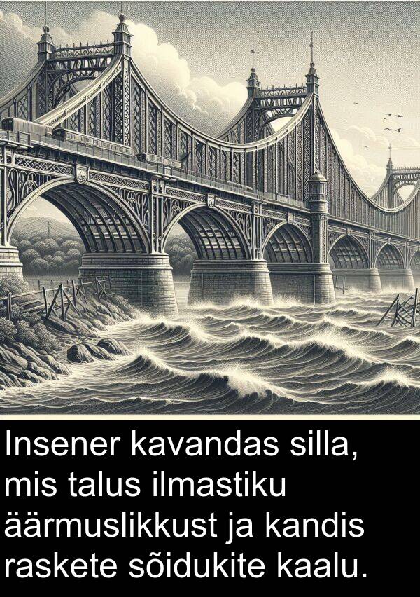 sõidukite: Insener kavandas silla, mis talus ilmastiku äärmuslikkust ja kandis raskete sõidukite kaalu.