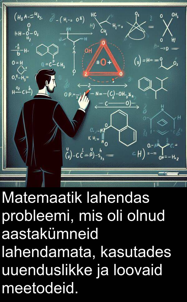 loovaid: Matemaatik lahendas probleemi, mis oli olnud aastakümneid lahendamata, kasutades uuenduslikke ja loovaid meetodeid.