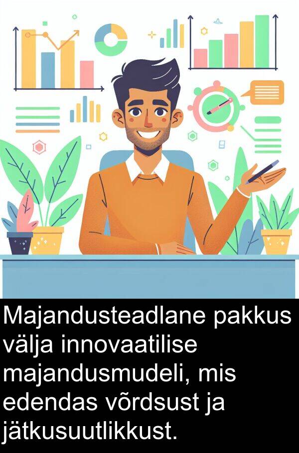 jätkusuutlikkust: Majandusteadlane pakkus välja innovaatilise majandusmudeli, mis edendas võrdsust ja jätkusuutlikkust.