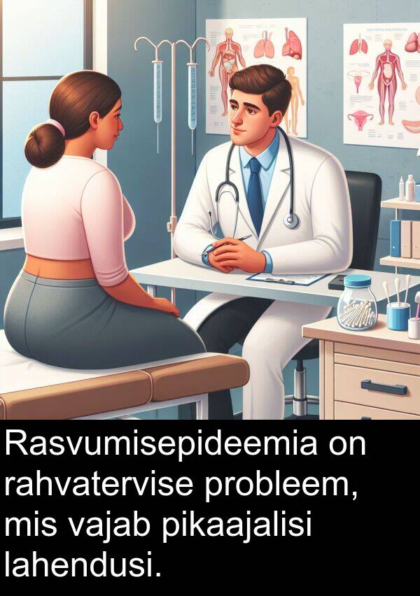 probleem: Rasvumisepideemia on rahvatervise probleem, mis vajab pikaajalisi lahendusi.