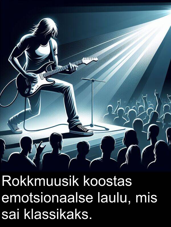 koostas: Rokkmuusik koostas emotsionaalse laulu, mis sai klassikaks.